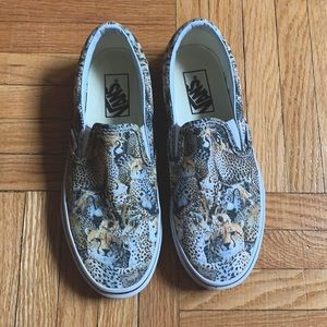 Vans slip on Cheetah print